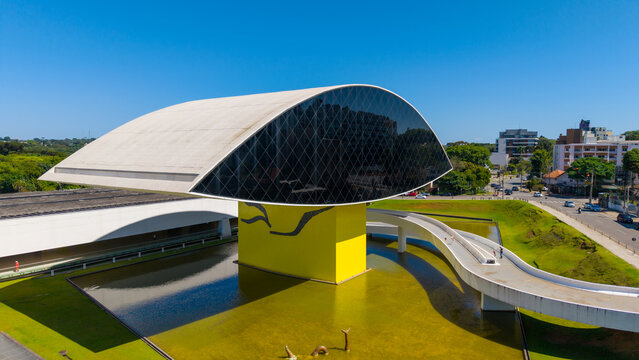 Museum Oscar Niemeyer in Curitiba, capital of Parana state, Brazil