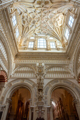Obraz premium Interiors of Main Chapel of Mezquita (Great Mosque of Cordoba), Spain