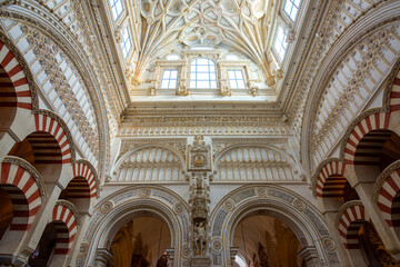 Obraz premium Interiors of Main Chapel of Mezquita (Great Mosque of Cordoba), Spain
