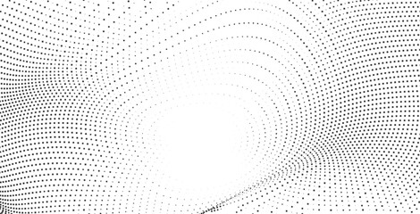 Naklejka premium Abstract white background with a modern gray futuristic digital particle wave pattern, creating a dynamic visual design element for tech concepts Vector