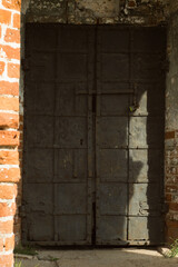 entrance of the abandoned Boris and Gleb Church