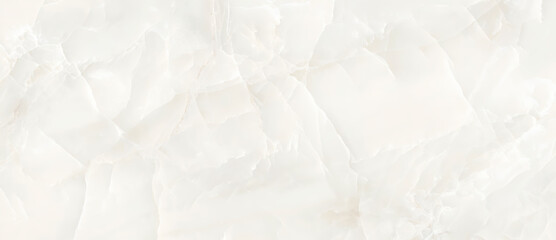 Fototapeta premium Wonderful white onyx marble stone texture.