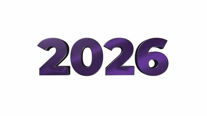 Elegant Year 2026 transition effect for intros and outro videos