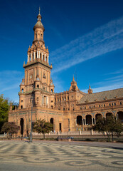 Naklejka premium Real Alcázar Sevilla Spain Vertical Blue Sky