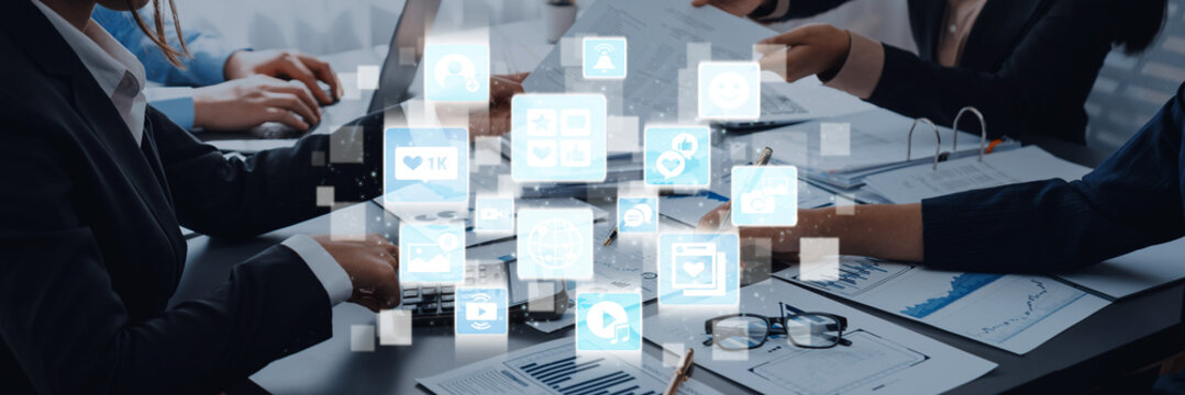 Concept of social media revolutionizes digital communication. This platform enables global connectivity, enhancing social media strategies for effective marketing and engagement. Entice