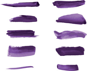 Bright Watercolor Brush Marks Pack