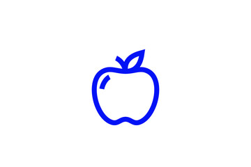 Isolated  apple illustration in line style design. Vector illustration.