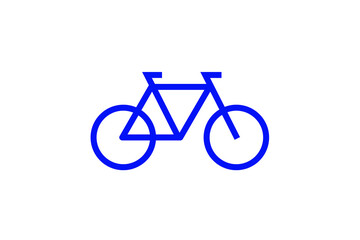 Isolated  bicycle illustration in line style design. Vector illustration.