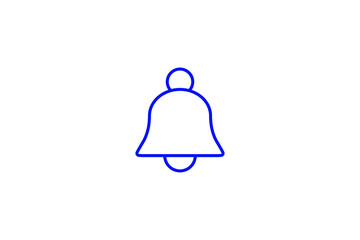Isolated  Notification bell illustration in line style design. Vector illustration.