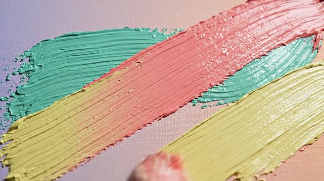 Cosmetic makeup swatch abstract artistic texture macro detail