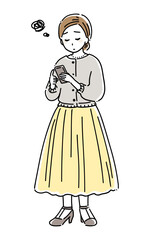 スマホを見る女性5