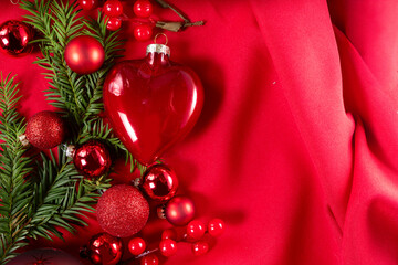 Monochrome red christmas lifestyle