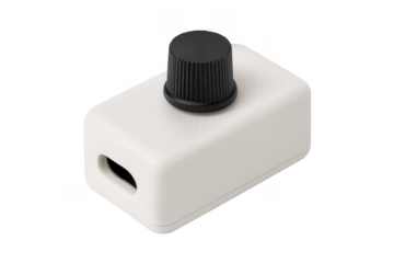 Dimmer switch controlling electrical light intensity on transparent background