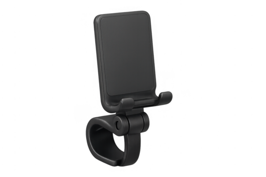 Black plastic car mount smartphone holder accessory