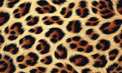 Leopard's exquisite spotted fur pattern, a captivating texture and design, showcasing natural beauty and elegance. 