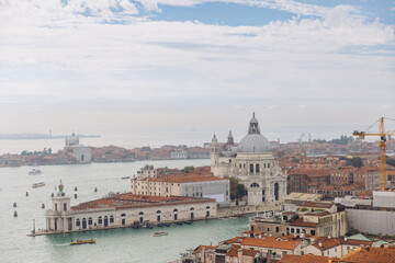 Grand Canal vista with Santa Maria della Salute