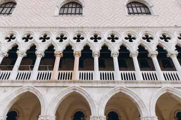 Fototapeta premium Doge's Palace architecture in Venice, Italy