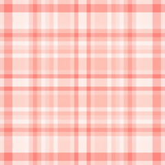 Hat pattern textile tartan, pride check background fabric. Harvest texture vector plaid seamless in light and red colors.