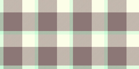 Rough texture vector seamless, thin plaid fabric background. Asymmetric check tartan pattern textile in light and pastel colors.