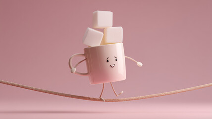 coffee cup character