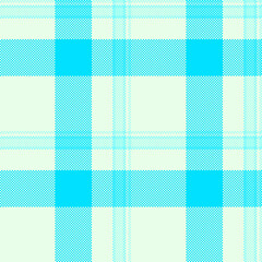 Aqua and white plaid seamless pattern. Classic textile design for background, apparel, or creative projects. Versatile, timeless, and modern feel.