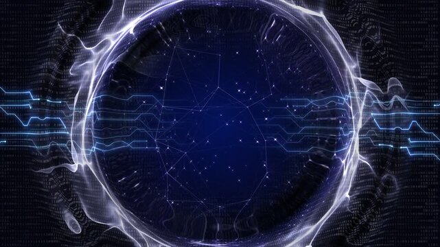 Empty Technology Animation Background, Loop
