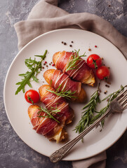 vatrushka, meat and cheese pastry