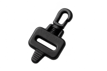 Black plastic swivel snap hook clip fastener