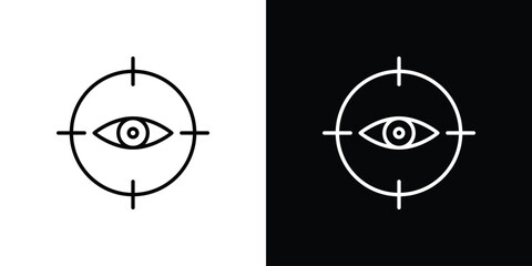 Eye tracking icon In Trendy Design Vector Eps 10