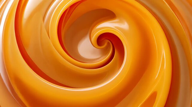 Swirling Caramel Delight: Capturing a close-up of a luscious, swirling caramel, with its rich, golden hue and irresistible texture, creating a sensory experience.