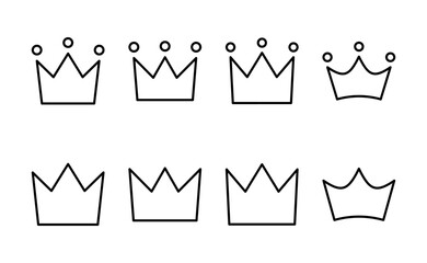 Crown icon vector. crown sign and symbol