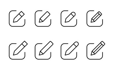 Edit icon vector. edit document sign and symbol. edit text icon. pencil. sign up