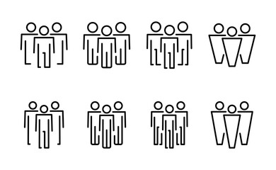 people icon vector. person sign and symbol. User Icon vector