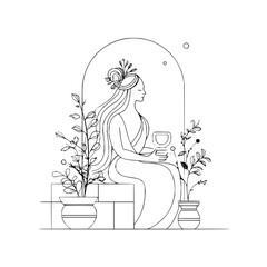 Embark on a solitary journey with this hooded figure and their staff into the unknown. share your thoughts now!