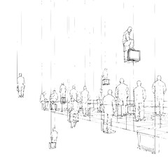 Are we all just living in our own little boxes a surreal exploration of modern isolation and connection