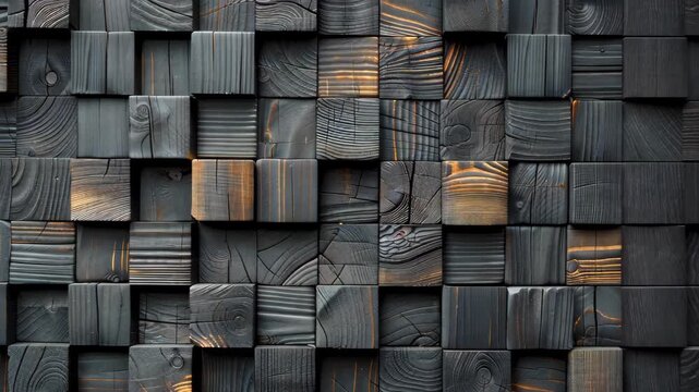 Abstract Textured Wood Blocks: A captivating close-up of an abstract arrangement of wooden blocks, each with unique textures and tones.