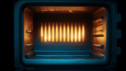 Medium shot of an electric furnace with visible glowing heating elements highlighting advanced technology and ecofriendly operation in a hightech setting