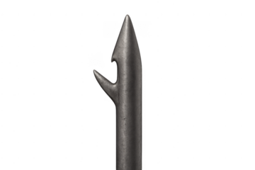 Harpoon spearhead with barb a historic hunting weapon