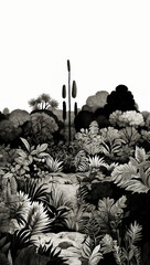 ジャングル　AI生成素材