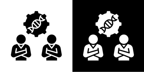 Next Gen Team  Icon Set White Style Collection
