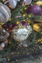 Christmas tree with a golden Christmas