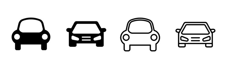Car icon set. car vector icon. small sedan