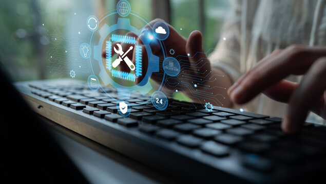 Global IT support and technical maintenance services. Providing solutions for system maintenance, ensuring business continuity with reliable 24 7 IT support. Motif