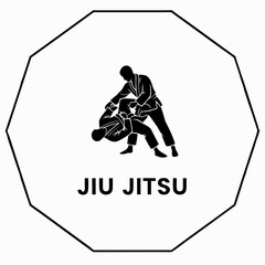 Jiu-Jitsu Martial Arts: A symbol of dynamic movement showcasing a Jiu-Jitsu match, illustrating the blend of skill and strategy. This art form embodies a world of grappling and precision.