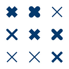 Fototapeta premium Close icon vector isolated on white background. Delete icon. remove, cancel, exit symbol