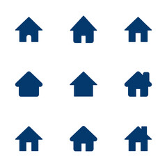 Home icon vector isolated on white background. House vector icon. Address