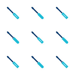 Screwdriver icon vector isolated on white background. Screwdriver vector icon