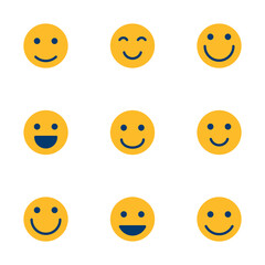 Smile icon vector isolated on white background. Smile vector icon. Emoticon Icon vector. Emoji