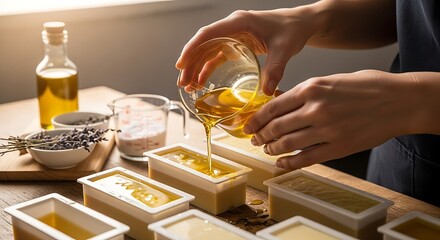 Crafting artisanal soap with natural oils and botanical infusion process