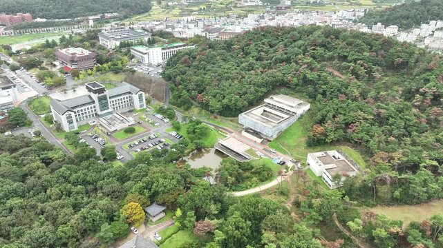 Aviation video of Dongguk University in Gyeongju